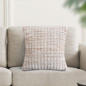 Cuscino decorativo in lana avorio con decoro 45x45x8 cm - GALIRRON